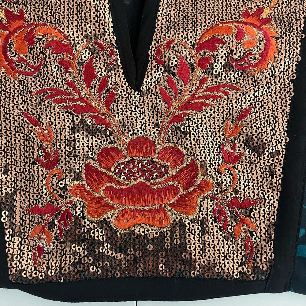 Soft Surroundings Adassa Patchwork Sequin Velvet … - image 4